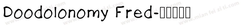 Doodolonomy Fred字体转换